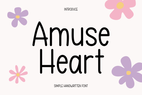 Amuse Heart: A Spring-Inspired Script Typeface