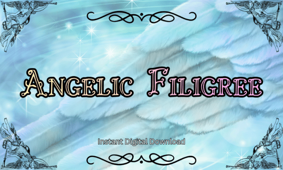 Angelic Filigree Font for Elegant Campaigns