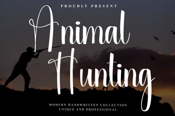 Animal Hunting Font for Handmade Branding
