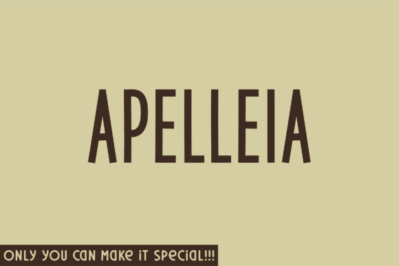 Apelleia: A Natural Handwritten Typeface for Editorial Design