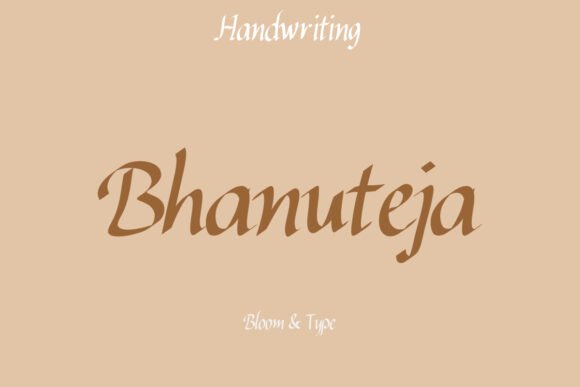 Bhanuteja: The Elegant Handwritten Serif Font for Makers