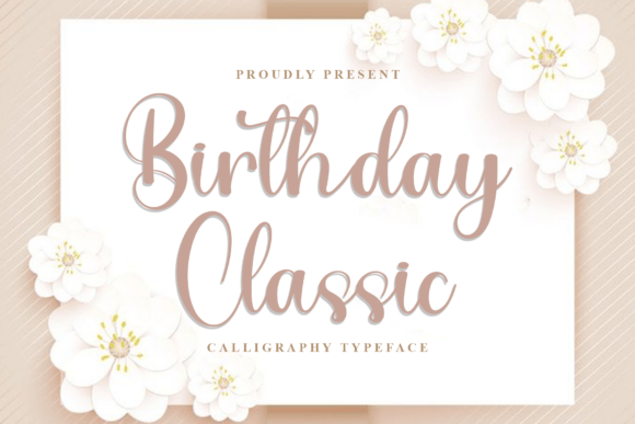 Birthday Classic: A Graceful Script Font for Web Design