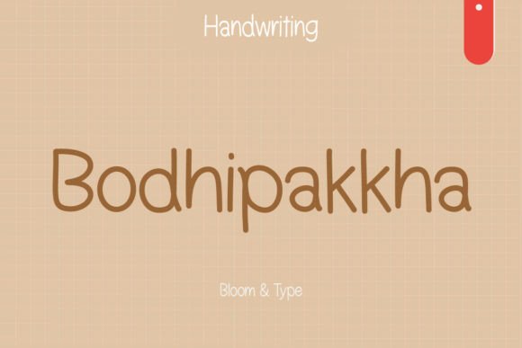 Bodhipakkha: A Warm Script Handwritten Font for Editors