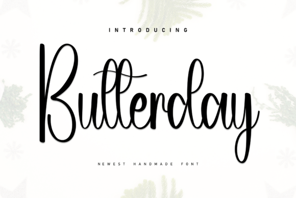 Butterday Font for Web Design and Branding