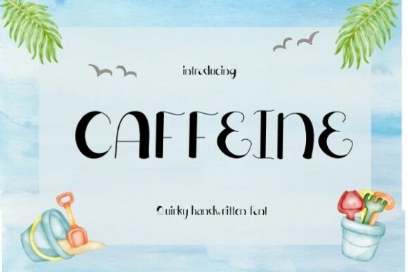 Caffein: A Playful Script Handwritten Font for Editorial Design
