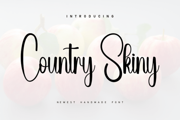 Country Skiny Font for Handmade Branding