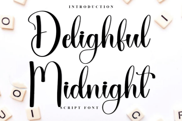 Delighful Midnight Typeface for Small Business Branding