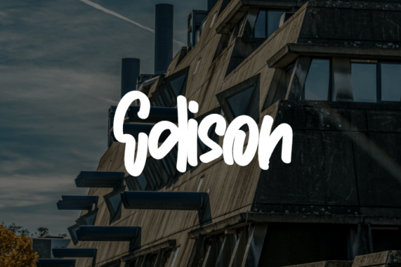 Edison: The Modern Script Typeface for Makers
