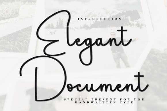 Elegant Document Typeface Review for Festive Branding