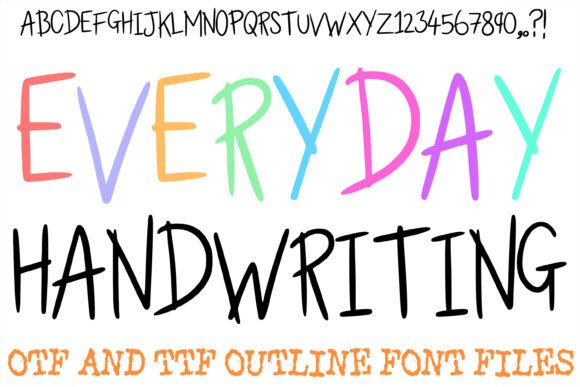 Everyday Handwriting Font for Editorial Design
