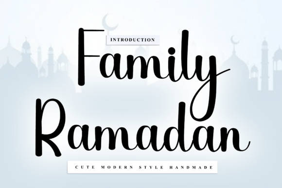 Family Ramadan Typeface for Editorial Design