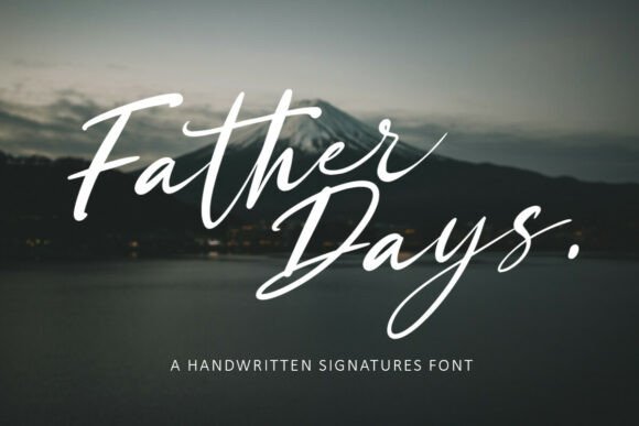 Father Days Font: Authentic Script for Branding