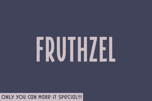 Fruthzel: A Whimsical Display Typeface for Modern Editors