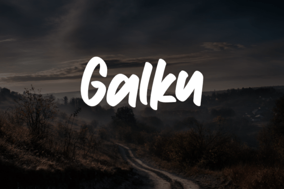 Galku: Modern Script Font for Web Design