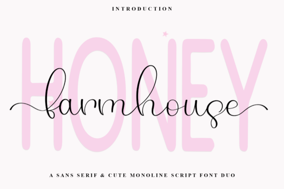 Honey Farmhouse Font for Handmade Brands