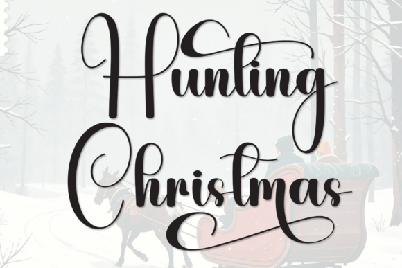 Hunting Christmas Font for Handmade Creators