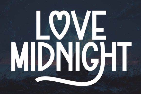 Love Midnight Typeface for Editorial Design