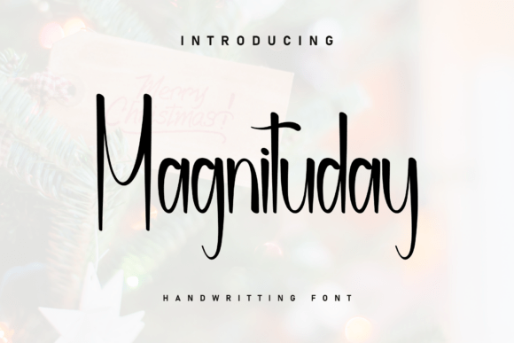 Magnituday Font for Handmade Brands