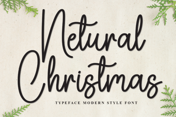 Netural Christmas: A Handwritten Typeface for Festive Branding