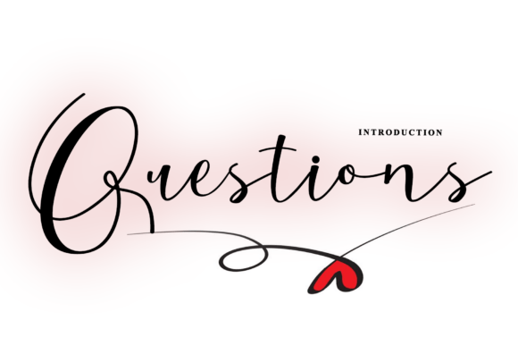 Questions Handwritten Font for Crafters