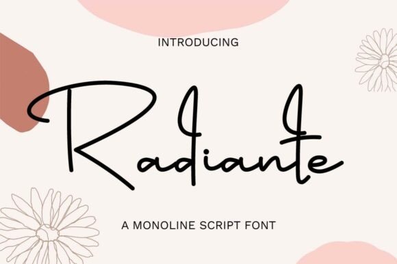 Radiante Typeface for Elegant Branding