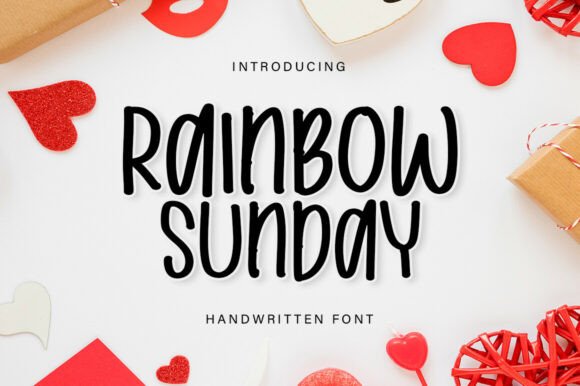 Rainbow Sunday: A Handwritten Typeface for Editorial Warmth