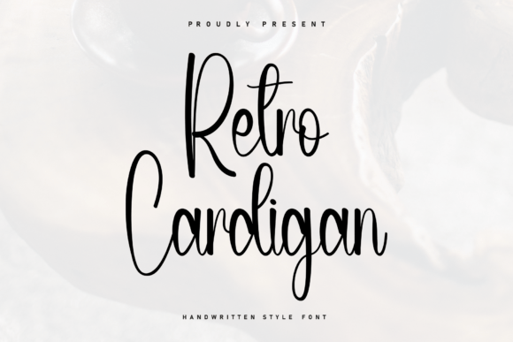 Retro Cardigan Font for Handmade Brands