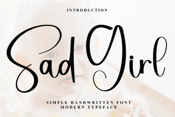 Sad Girl Typeface for Festive Campaign Design