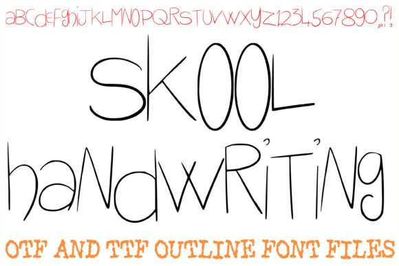 Skool Handwriting Font for Playful Branding