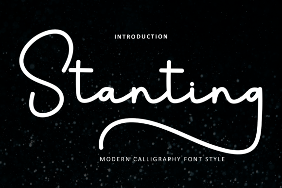Stanting: A Modern Calligraphy Typeface for Editorial Grace