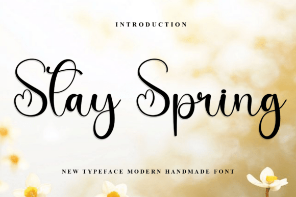 Stay Spring Font: A Festive Script for Holiday Designs