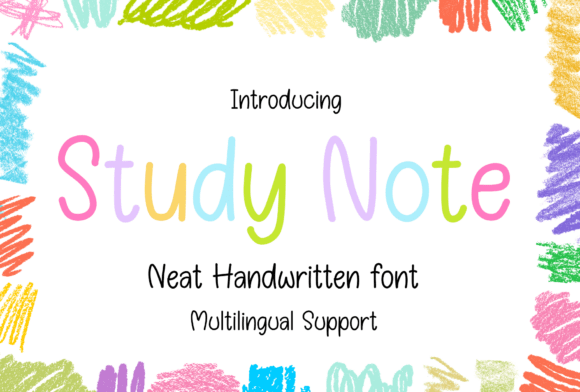 Study Note Font for Friendly Business Branding